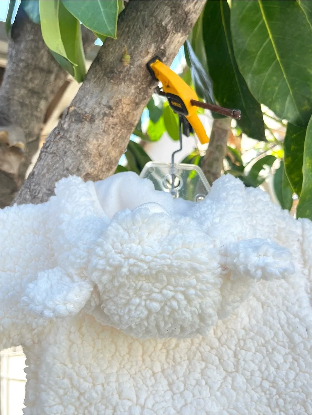 The Children’s Place Baby Bear Sherpa Microfleece Lined Bunting.